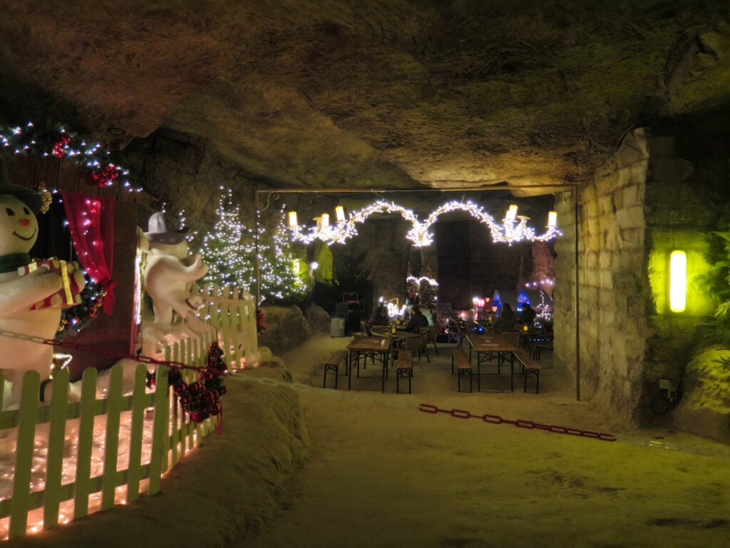 Christmas in Valkenburg Cave in the Netherlands