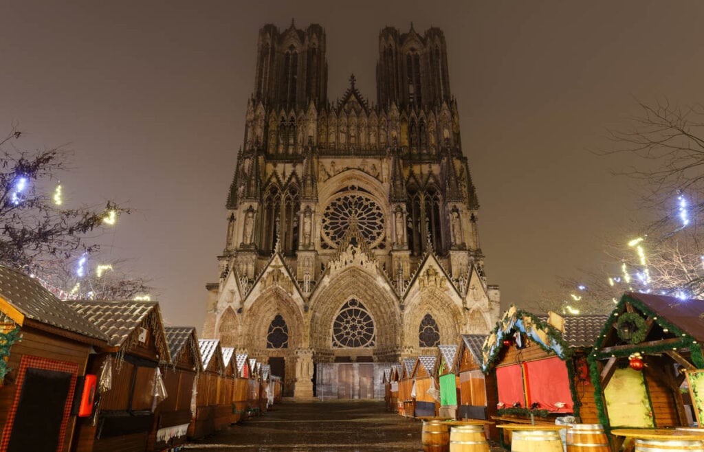 Christmas market in Reims, France