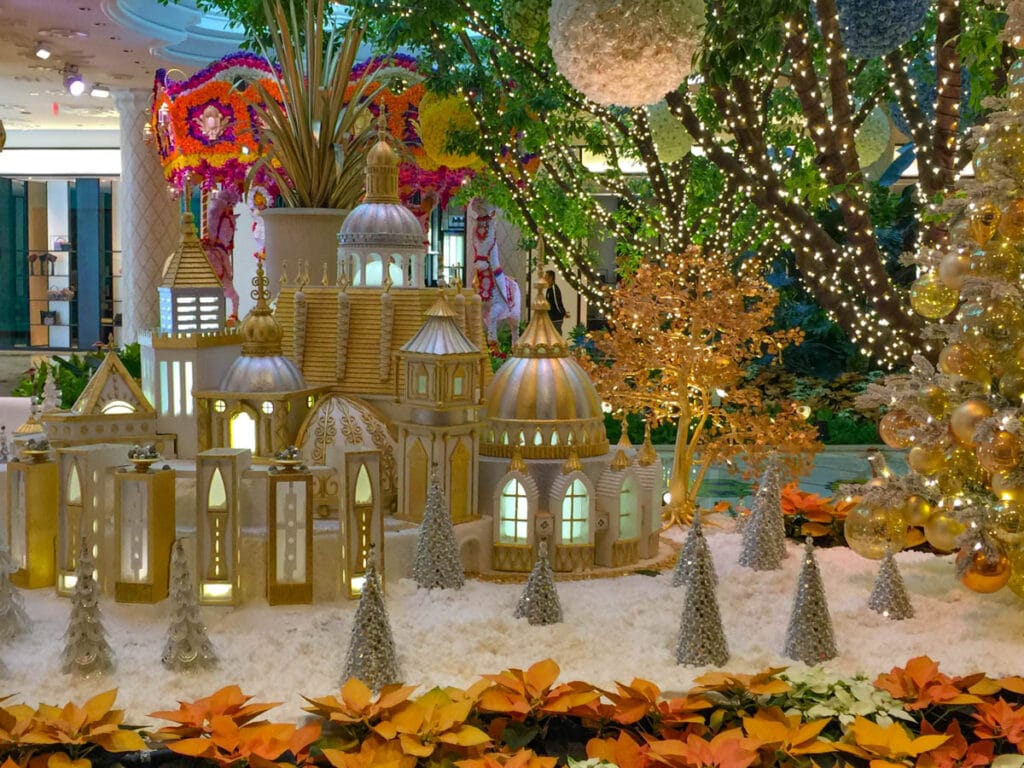 Holiday decorations at the Wynn Resort in Las Vegas, Nevada