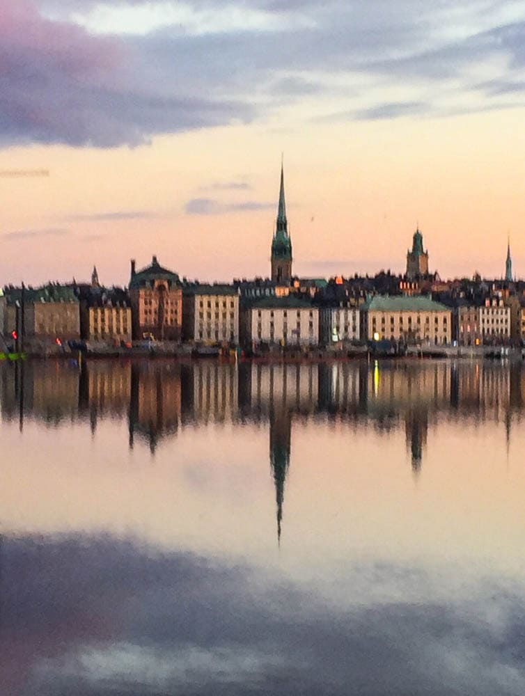 Sunrise in Stockholm, Sweden