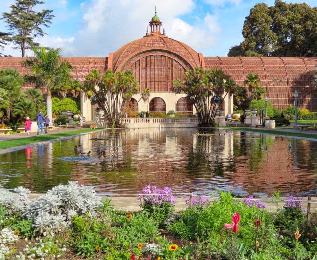 The Botanical Building at Balboa Park in San Diego, California