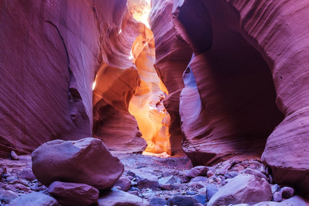 Slot Canyon at Grand Staircase-Esaclante National Monument in Utah