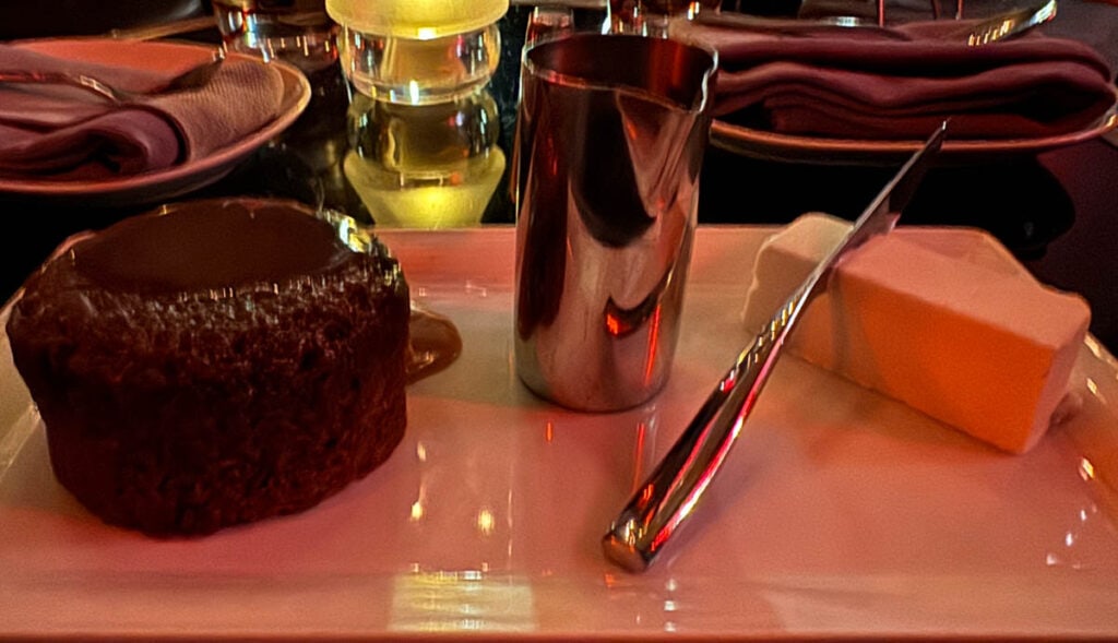 Sticky Toffee pudding and Butter Ice Cream at Gordon Ramsay Steak at Paris Las Vegas