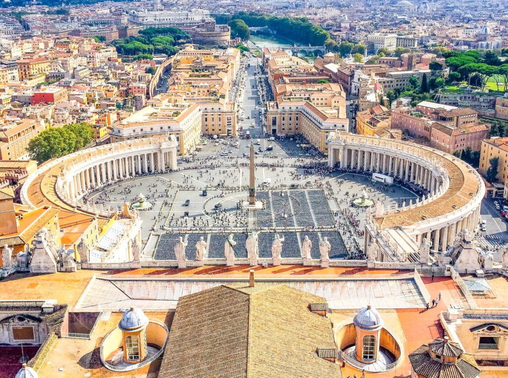 View over Saint Peter's Square in Vatican City